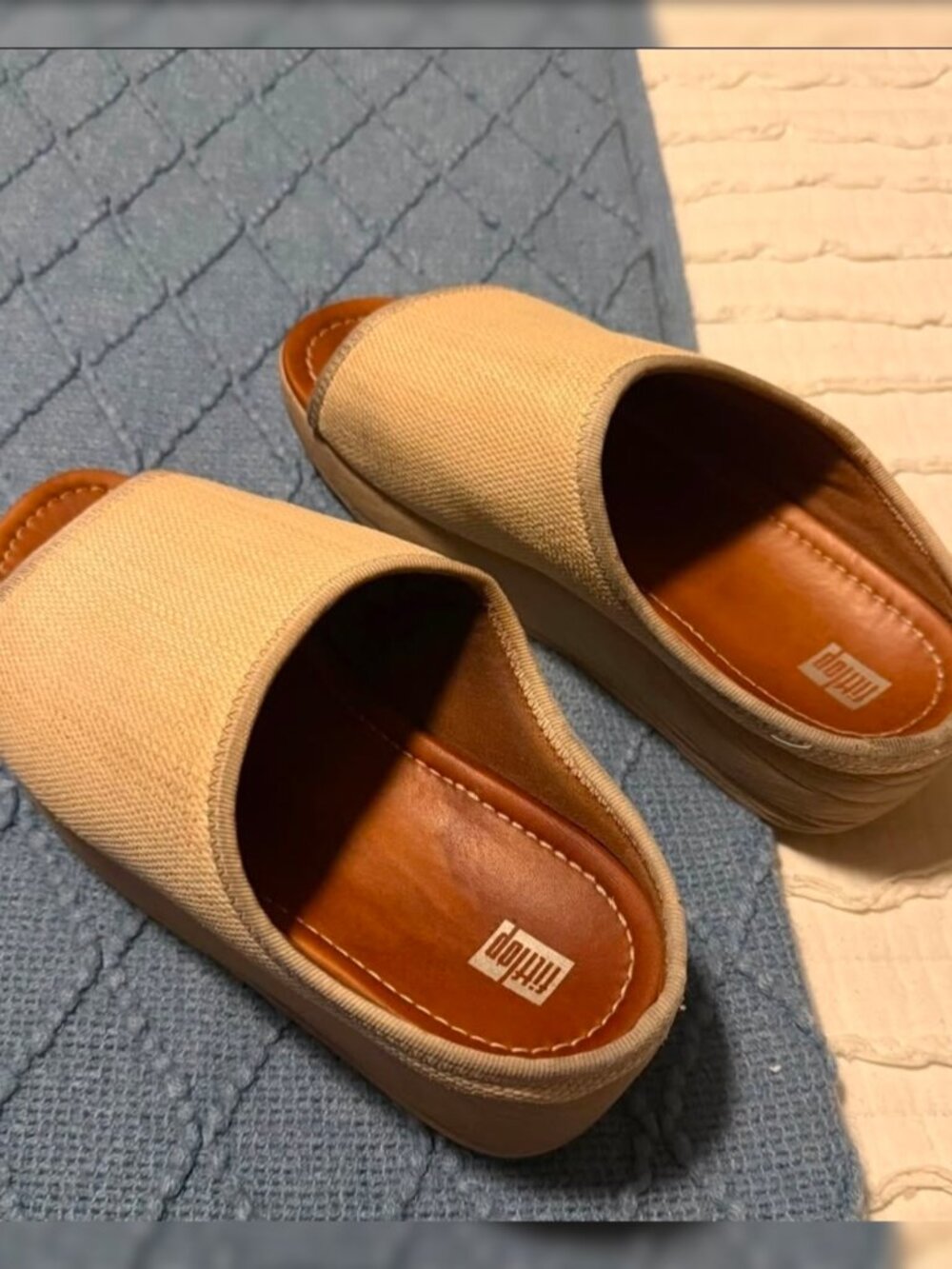FitFlop Basket Weave Open Toe Casual Sandals